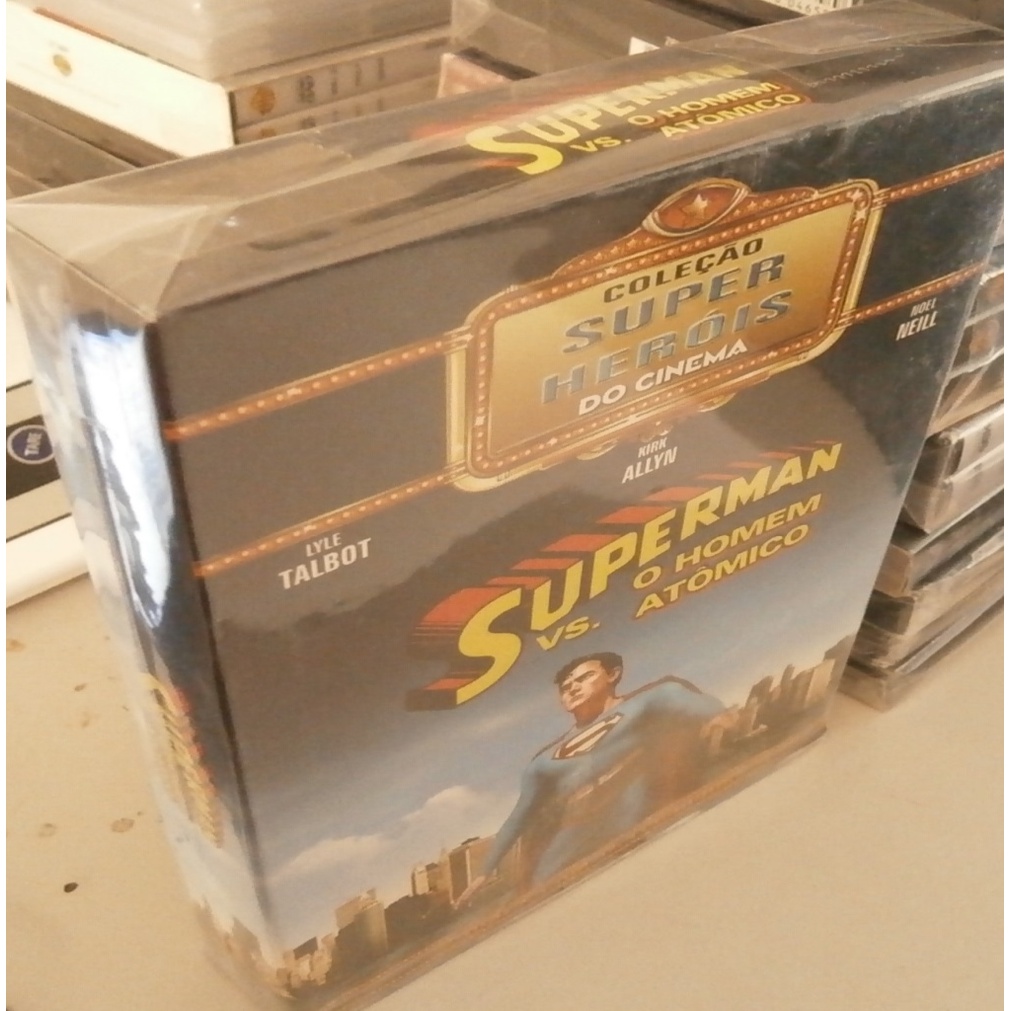 SUPERMAN VS. O HOMEM ATOMICO - COLEÇÃO SUPER HERÓIS DO CINEMA - 2 DVDS COM 15 EPISÓDIOS.