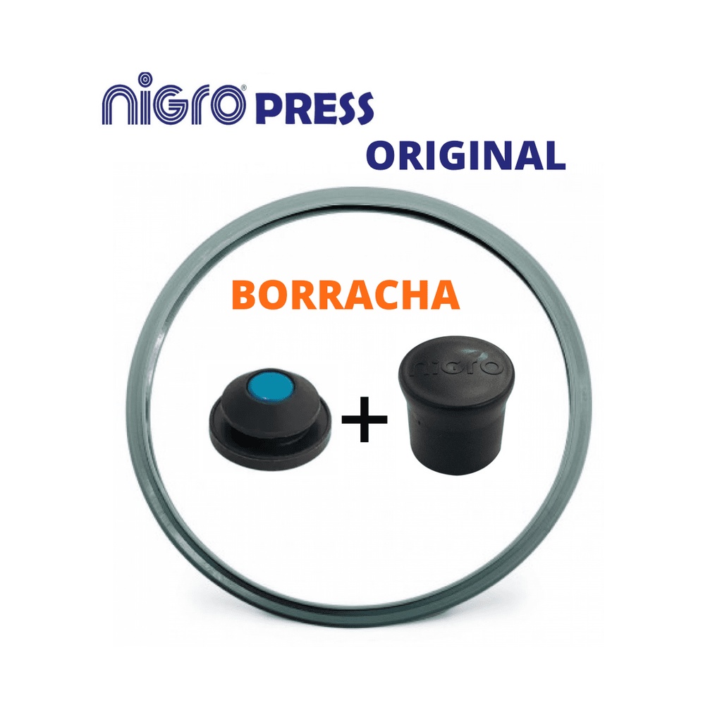 Kit Borracha Válvula e Peso Panela Pressão Nigro Press