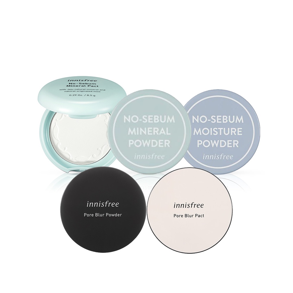 innisfree no sebum powder,pact / pore blur powder,pact Shopee Brasil