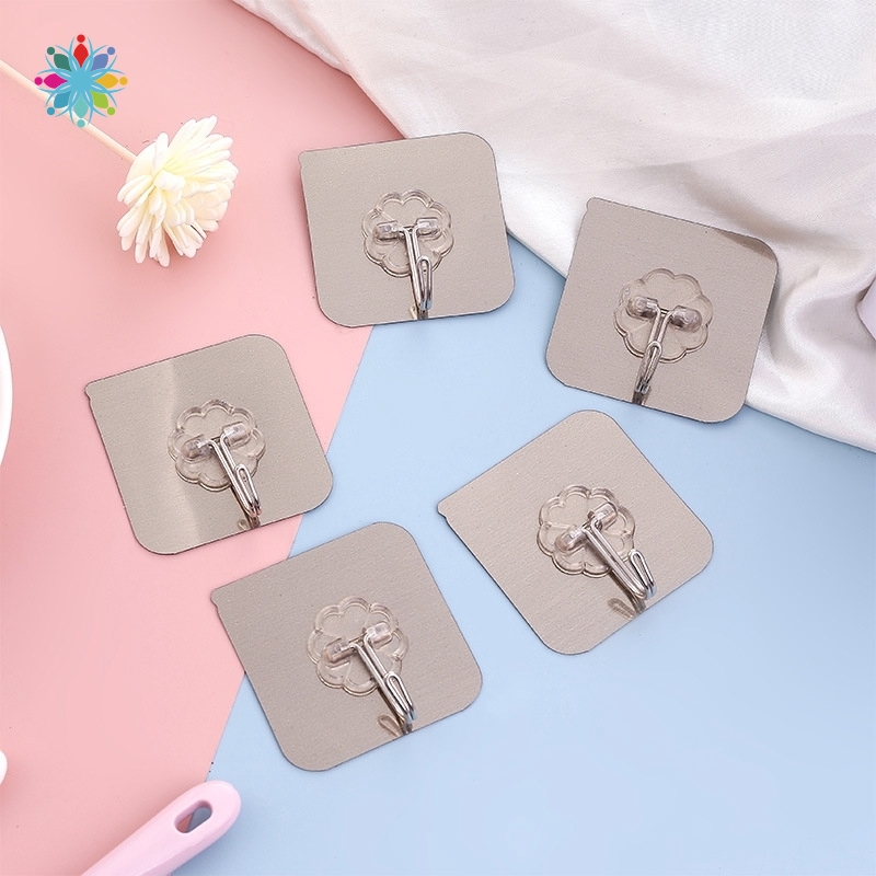Hook Strong Wall Hanger Sticker Waterproof Adhesive Heavy Load Rack Stainless Steel Hook