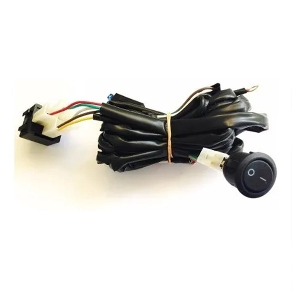 Chicote Universal Com Relê + Interruptor Para Farol de Milha
