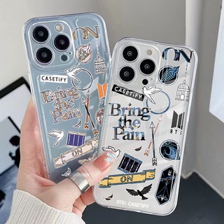 Para Samsung Galaxy A33 A53 A73 5G A32 A52 A72 A31 A51 A71 A23 Moda BTS BT21 Capa De Gel Transparente TPU Almofada De Ar Borda Quadrada Antiqueda Cobertura