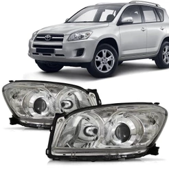 Par Farol Rav4 2009 2010 2011 2012 Foco Duplo Cromado
