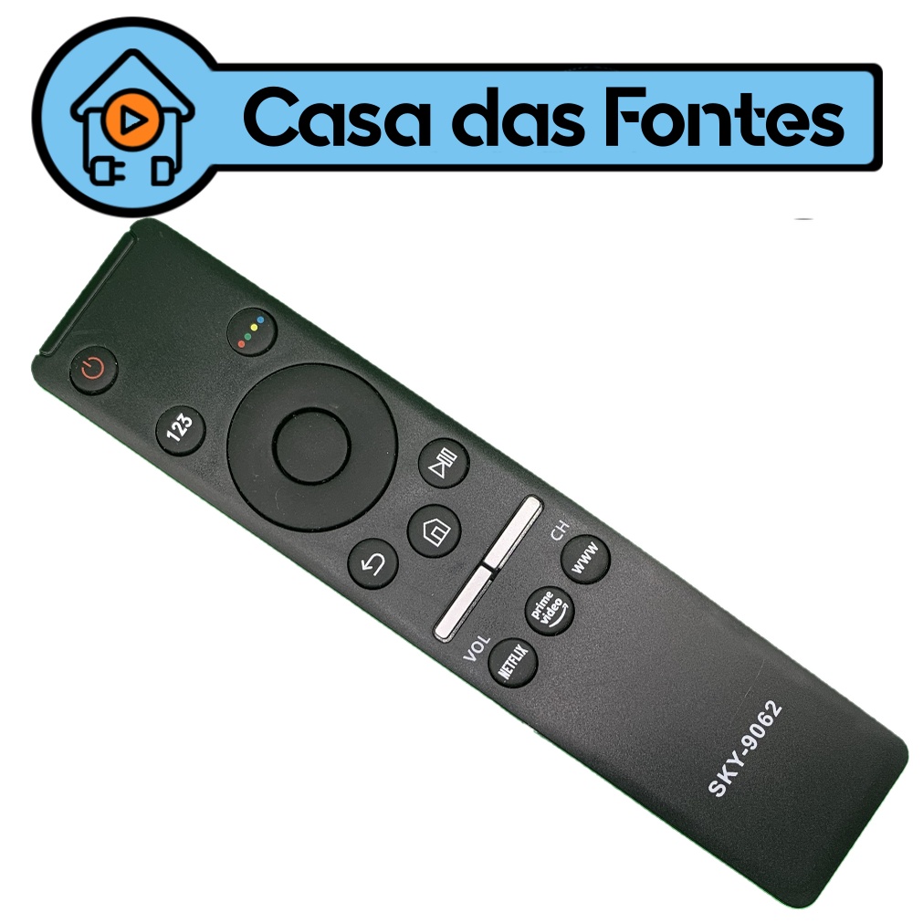 Controle Remoto Tv Samsung Smart 4k Netflix Amazon 9062