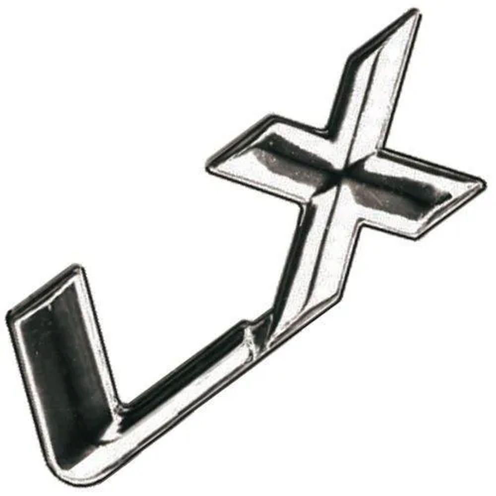 Emblema Letreiro Adesivo LX Civic 2001 a 2003 Mala Cromado