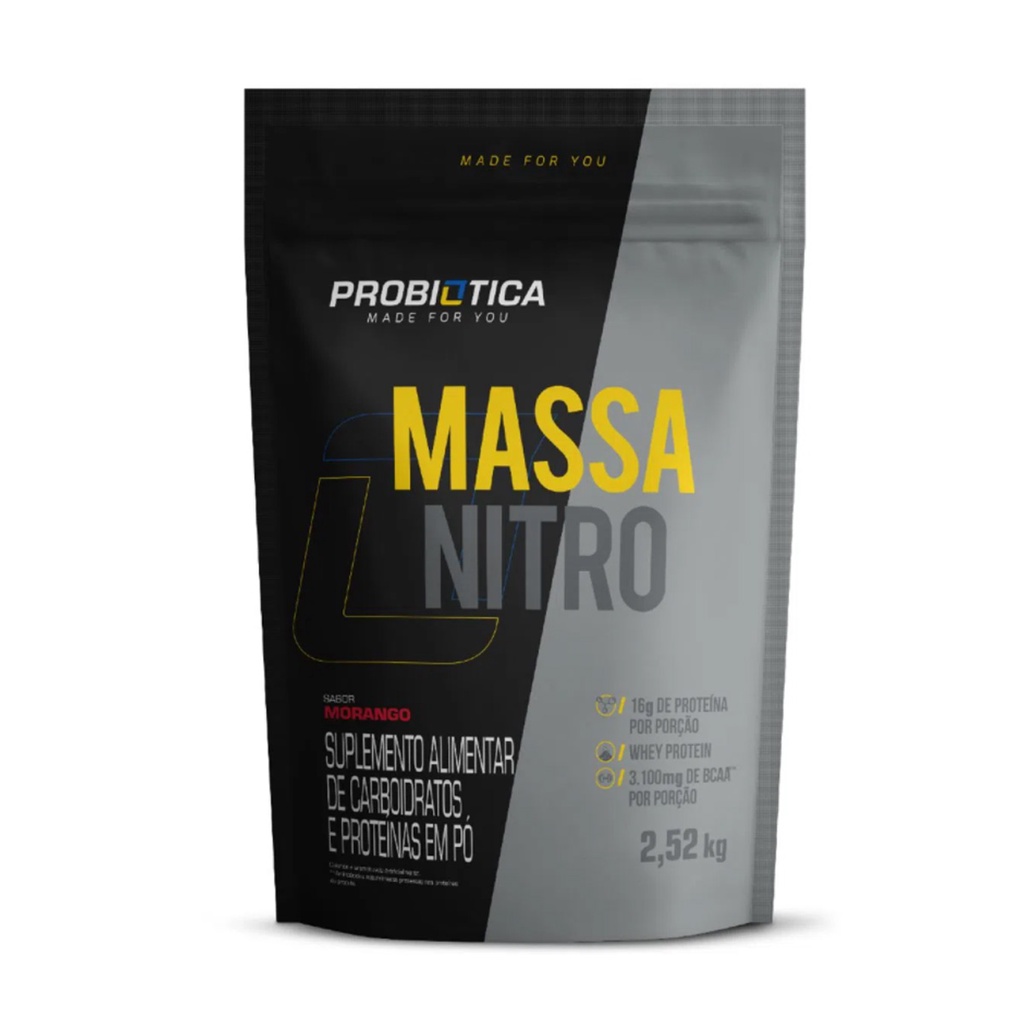 Hipercalorico - Massa Nitro - Probiótica - 2,5 Kg