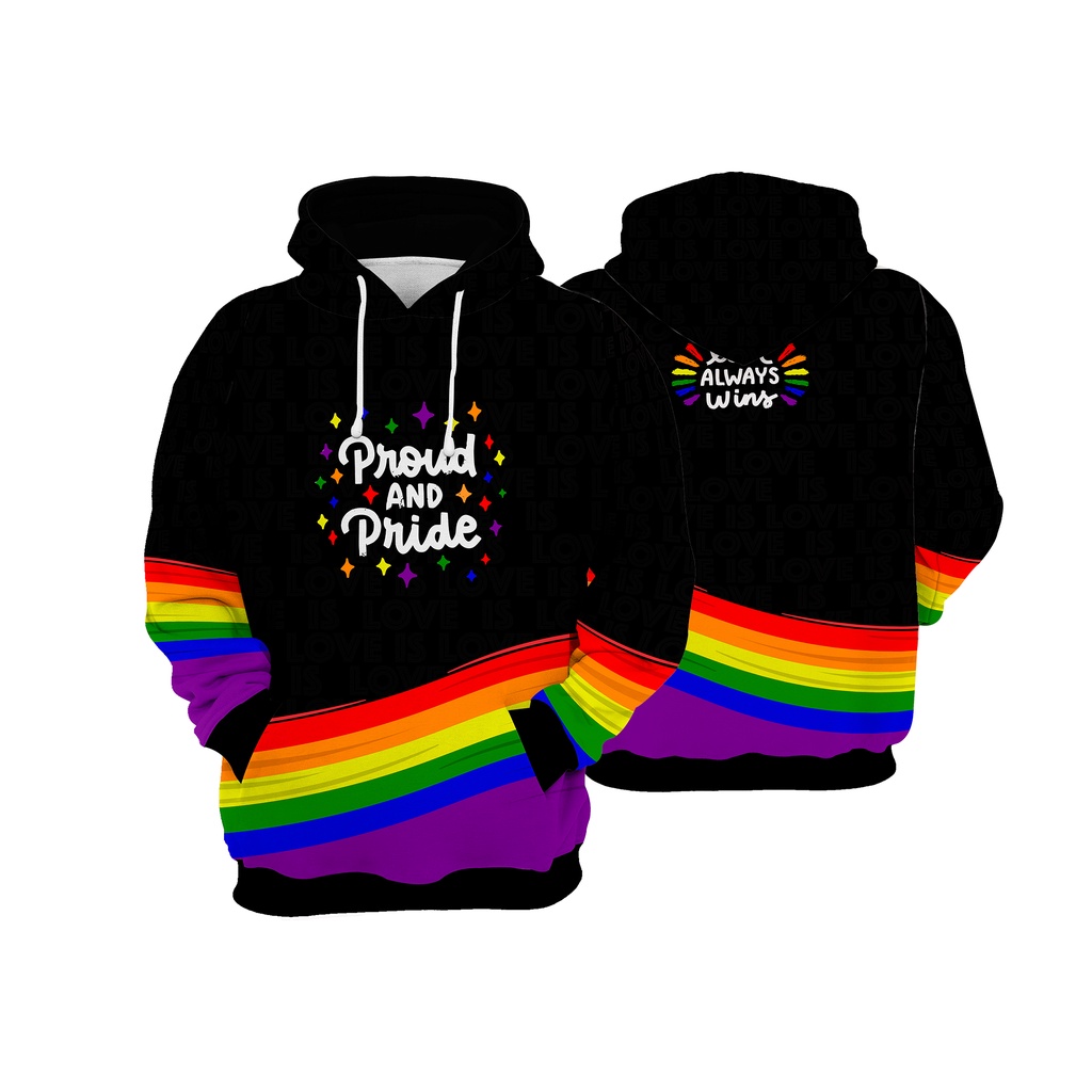 Blusa Moletom LGBTQIA+ Comunidade Pride Love Always LGBT Full REF303 -  Corre Que Ta Baratinho