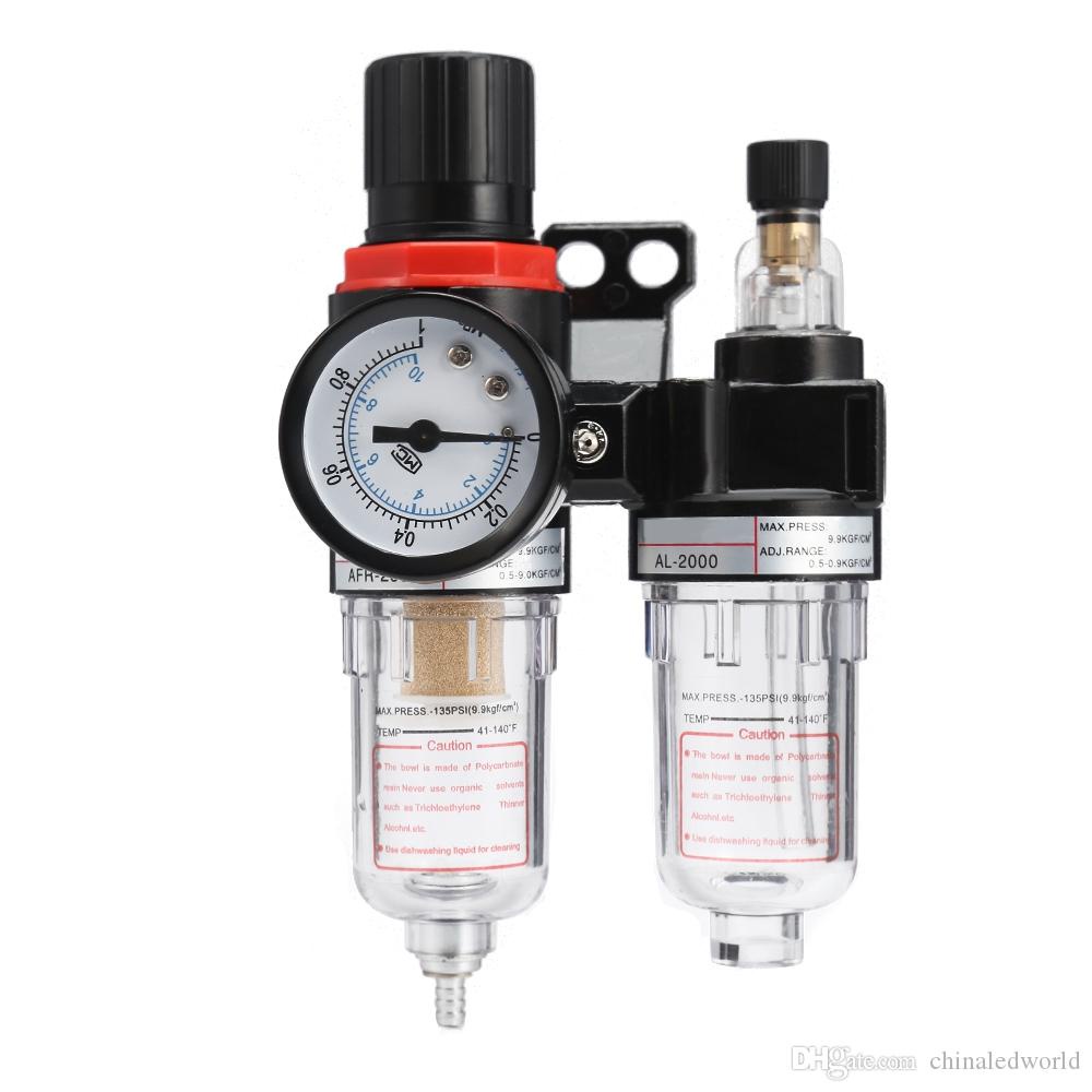 Filtro De Ar Para Compressor Com Regulador Lubrificador 1/4 AFC 2000