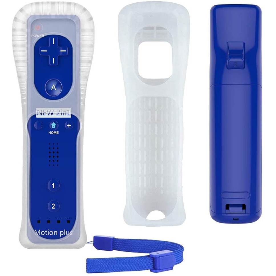 Controle Wii Remote Motion Plus Nintendo Wii Azul Wii U