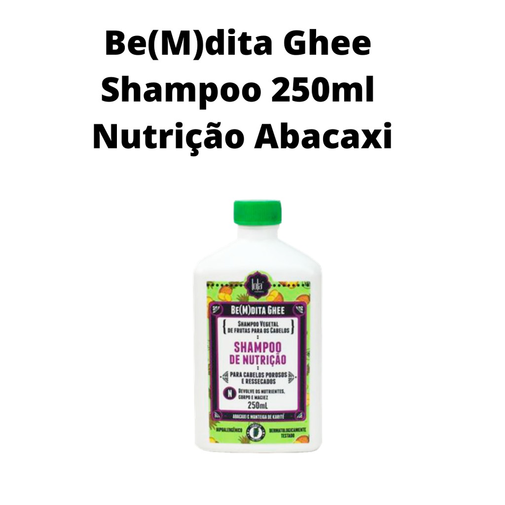SHAMPOO BENDITA GHEE ABACAXI LOLA COSMETICS 250ML Shopee Brasil