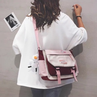 Bolsa Tiracolo De Nylon De Grande Capacidade / Coreana / Harajuku / Retrô / Da Coreia