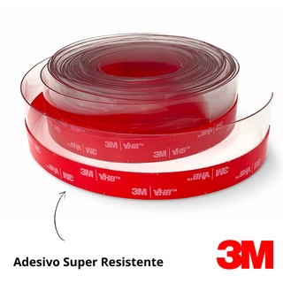 Veda Porta Janelas Transparente Pivotante Adesivo Poeira 2mt