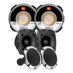 Kit 2 Drivers JBL D200X 110W + 2 Super Tweeter ST200 100W + 2 Cornetas JBL HL11-25 Trio
