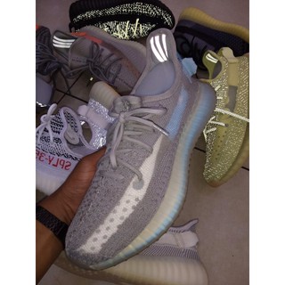 Tenis Adidas Yeezy Boost 350 V2 Cinza Azul Bebe Beecost