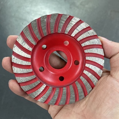 Disco Desbaste Diamantado Turbo Concreto Mármore Rebolo 100mm - Tubarão