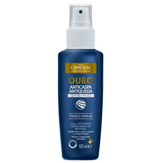 Tônico Ouro Anticaspa e Antiqueda 100ml - Capicilin em Oferta na Shopee