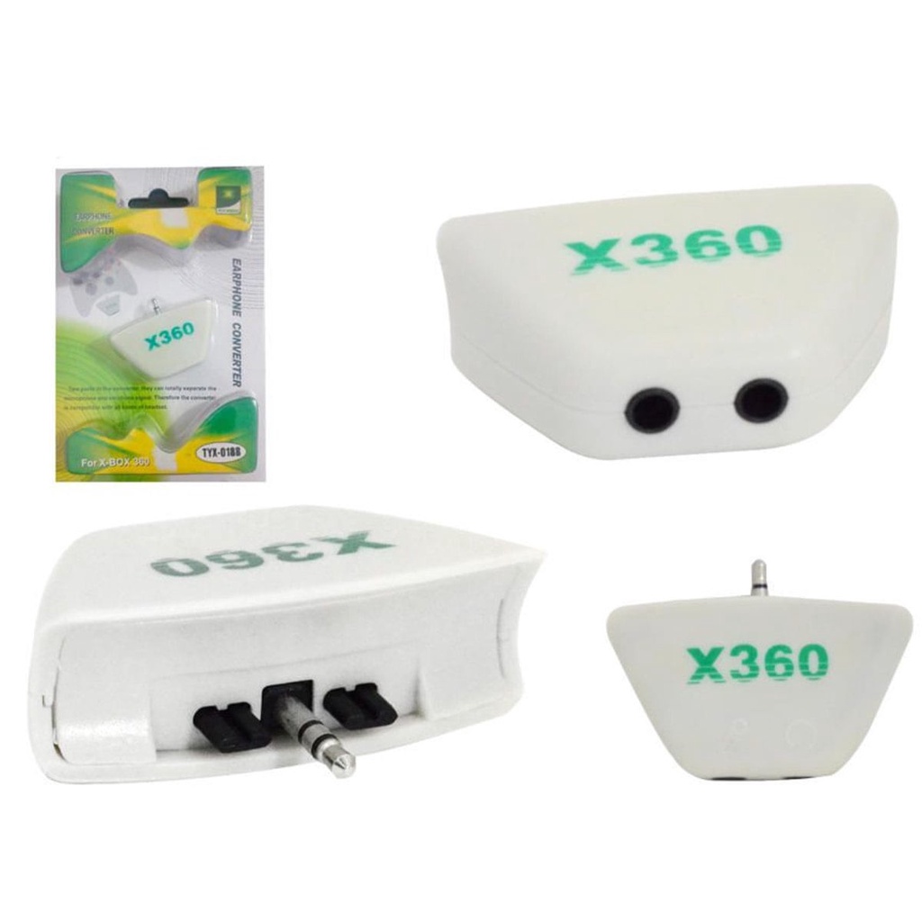 Adaptador P1 Entrada P Fone E Microfone Xbox 360 Tyx018b