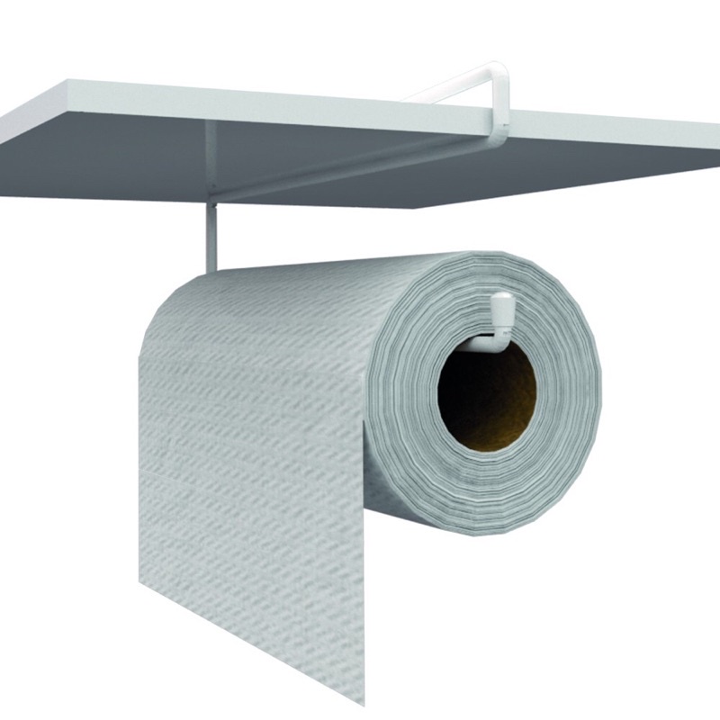 Suporte Porta Papel Tolha Aramado Gancho Suspenso Rack Armario Cozinha