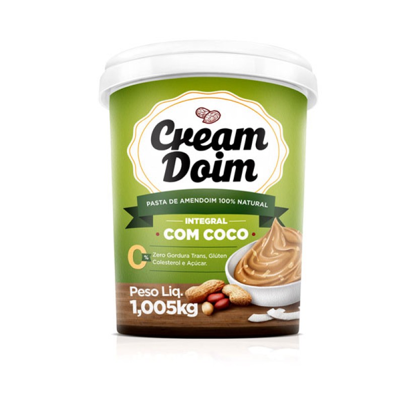 Pasta De Amendoim Com Coco Cream Doim (1005kg) - Cocada Itapira