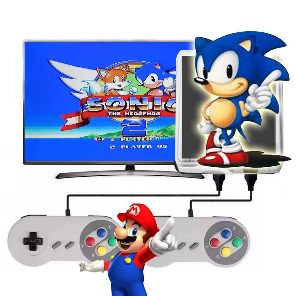 Video Game 167 Jogos Retrô Sega 16 Bits Mega Drive  2 Controles Sonic Aladin Street of Rage Golden Axe Entrega Rapida