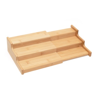 Rack organizador de potes extensível de bambu multiuso - Oikos