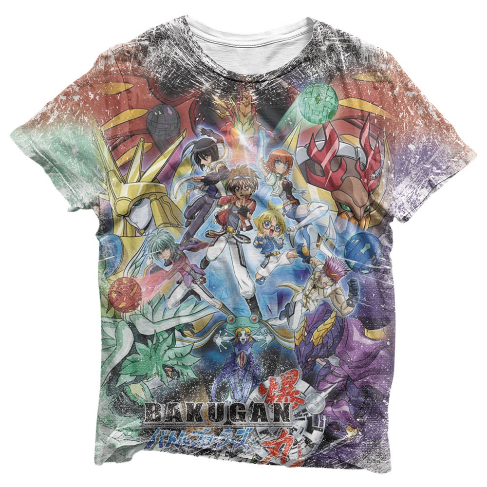 Camisa Capa do Anime Bakugan - Camisas Bakugan Estampa Total