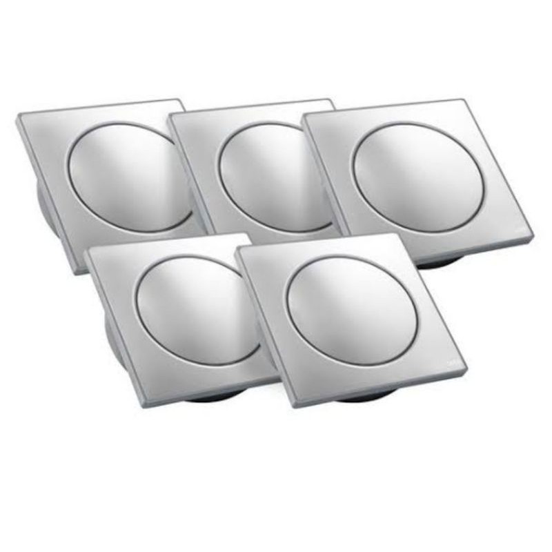 Ralo Click Inteligente 05 Unidades Cromado 9,5 cm x 9,5 cm em Oferta na Shopee