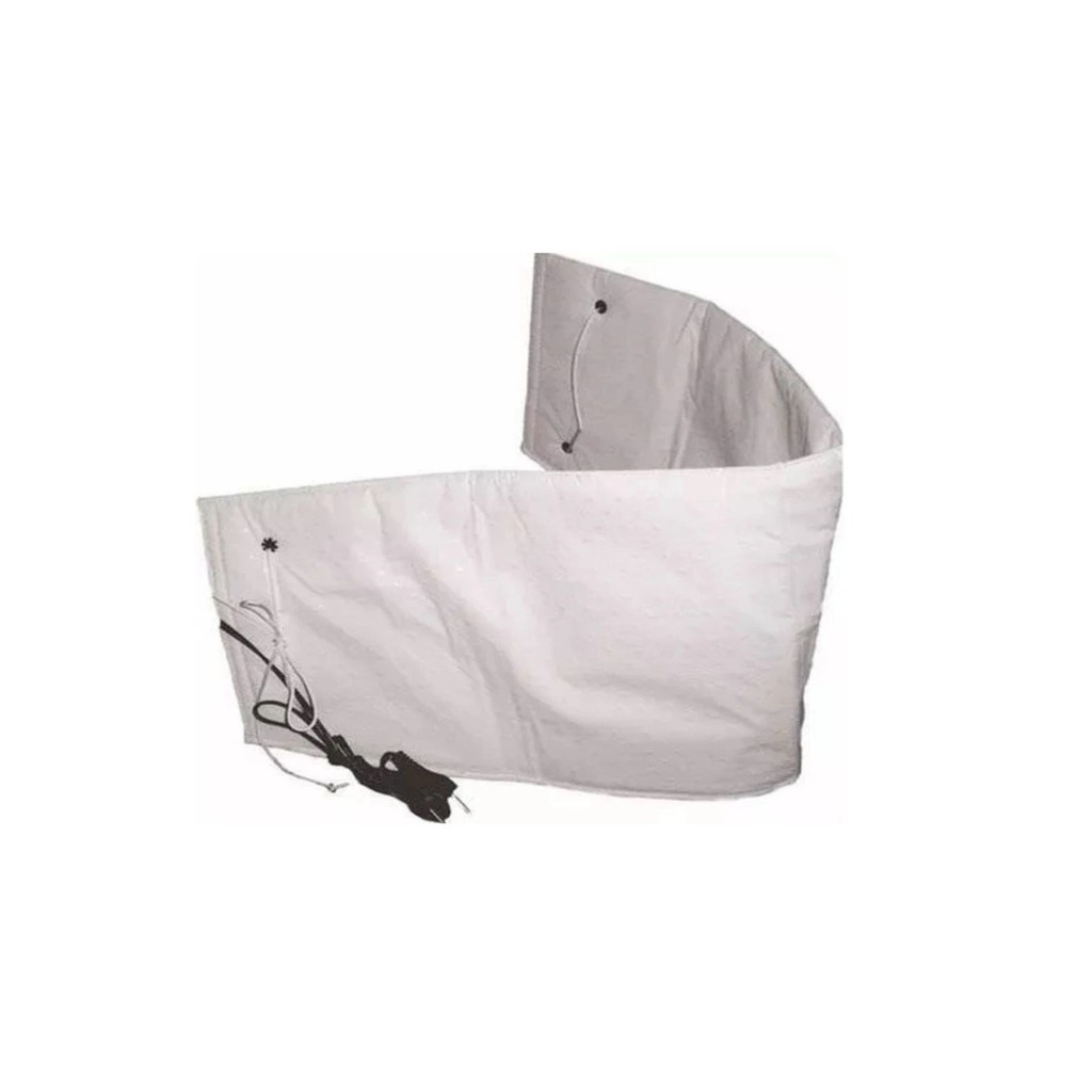 Cinta Térmica Abdominal Elétrica Santa Clara 110V ou 220V Branca