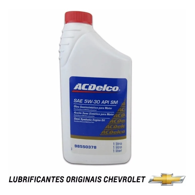 Óleo Lubrificante Do Motor Acdelco Sae 5w30 Api Sm Semissintético 1l