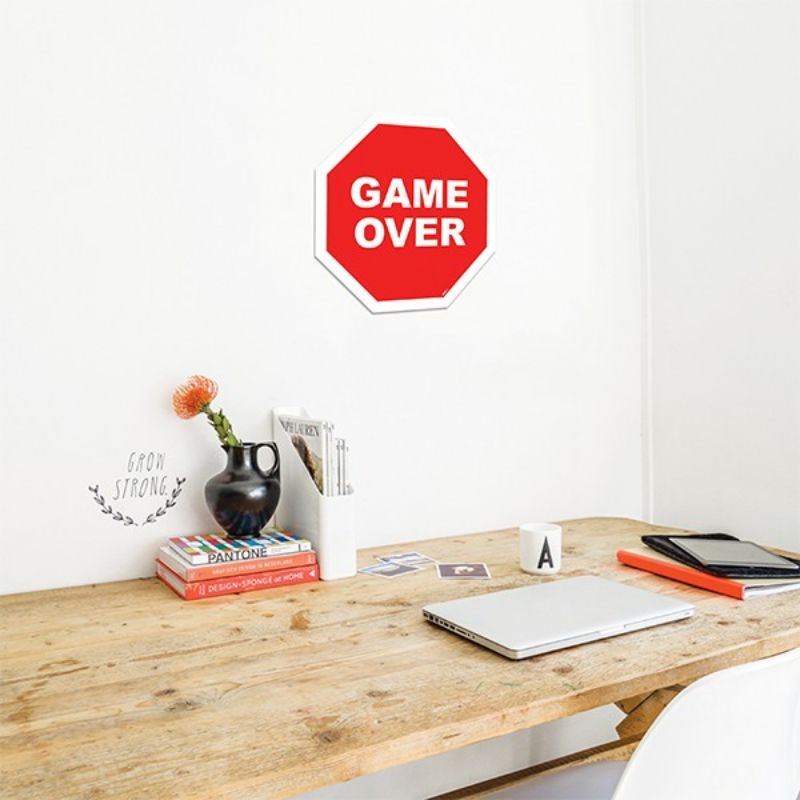 Placa Decorativa Game Over Shopee Brasil