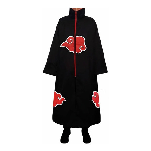 Capa Akatsuki Naruto Fantasia Criança Gola E Pulsos Forrados