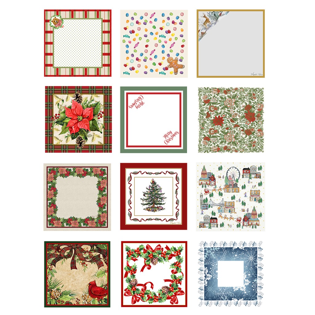 Guardanapo Natal  Estampado Localizado 40x40 Mesa Posta Jogo Americano Jantar Decoração