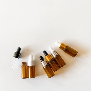 Kit C/ 10 Frasco De Vidro Âmbar Conta Gotas 5ml Tampa Luxo