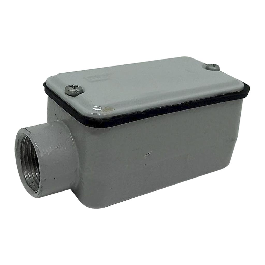 Condulete Tipo E Fixo Cinza Aluminio 3/4 Rosca Bsp Wetzel em Oferta na Shopee