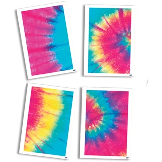 Quadros Decorativo Festas Tie Dye - 04 Unidades - Festcolor - Rizzo Festas em Oferta na Shopee
