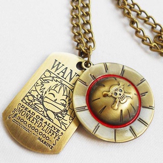 Novo Anime One Piece Chaveiros Gargantilha Colar Luffy Chapéu De Palha Pingente De Presente Das Mulheres Dos Homens Jóias Acessórios