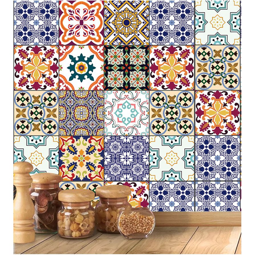 Adesivo Azulejo Coloridos Português 2,50 metros em Oferta na Shopee