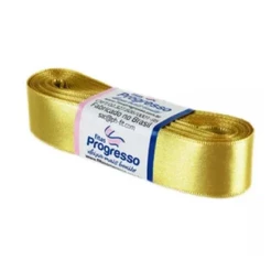 Fita de Cetim Progresso 22mm nº5 - 10m Cor 228 Ouro - 1un