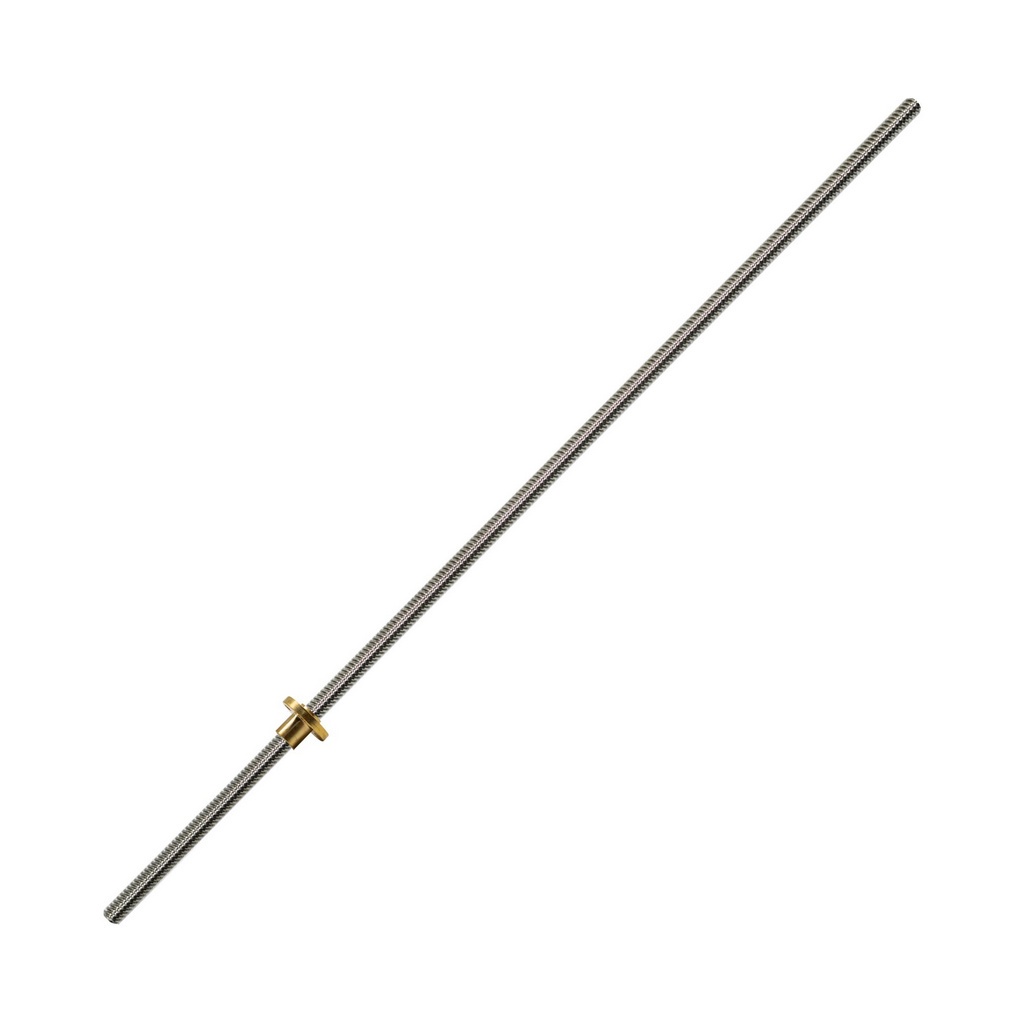 Fuso Trapezoidal de Avanço TR8 8 x 450mm com Castanha