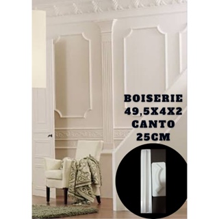 Molde/Forma de Gesso 3D Modelo: Boiserie Kit Canto Curva 25x4x2 + Reta 49,5x4x2 + 5 Arabescos em Oferta na Shopee