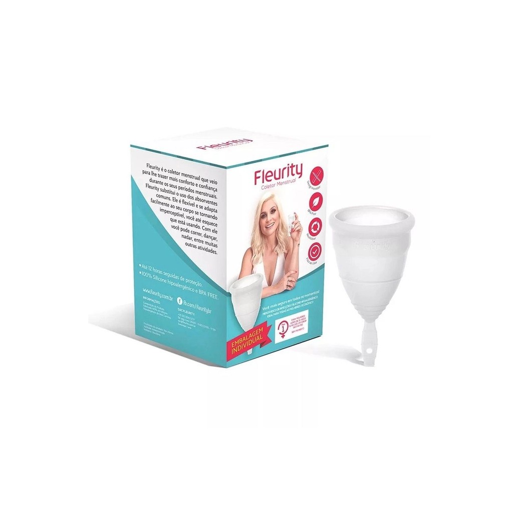 Coletor Menstrual Fleurity Tipo 1 Sem Pigmento 1 Unidade