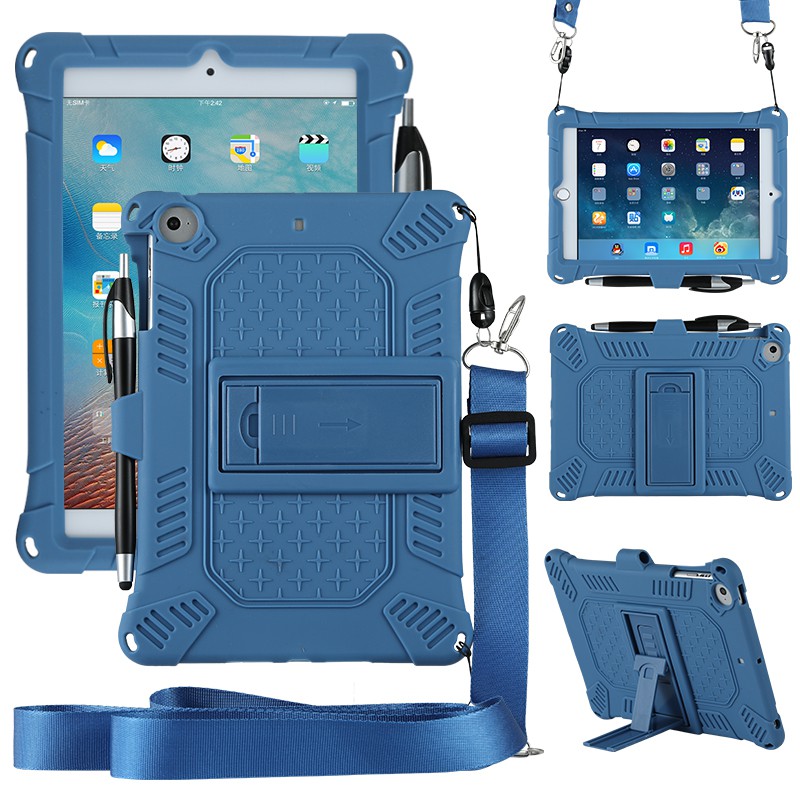 Para Ipad Mini 1 2 3 4 5 Tablet Caso Moda Silicone Volta Escudo Capa mini5 mini4