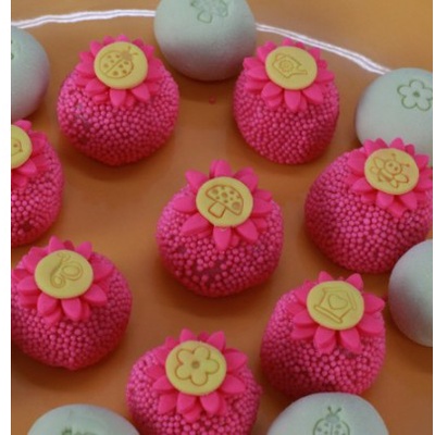 Carimbo ROSA para confeitaria Jardim Encantado, doces e massas em Oferta na Shopee