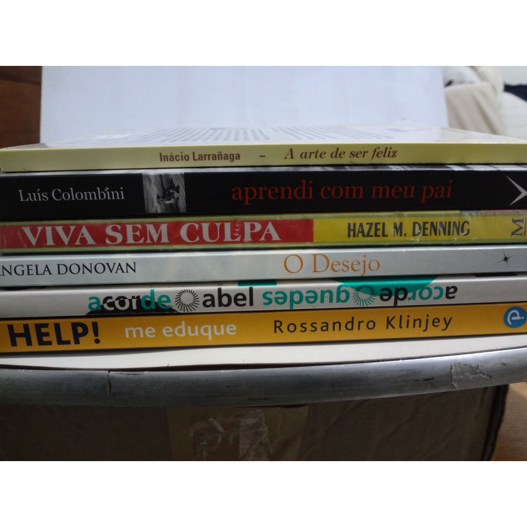 Livros Acorde Abel Guedes O Desejo Angela Donovan Viva Sem Culpa Aprendi Com Meu Pai  Help Me Eduque