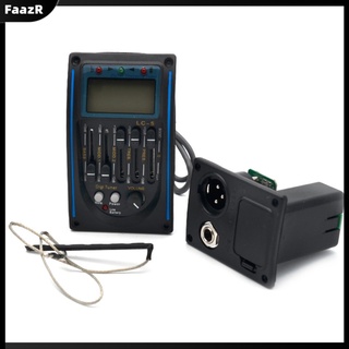 Equalizador De Violão Acústico Piezo Pickup Tela LCD 5-Band EQ