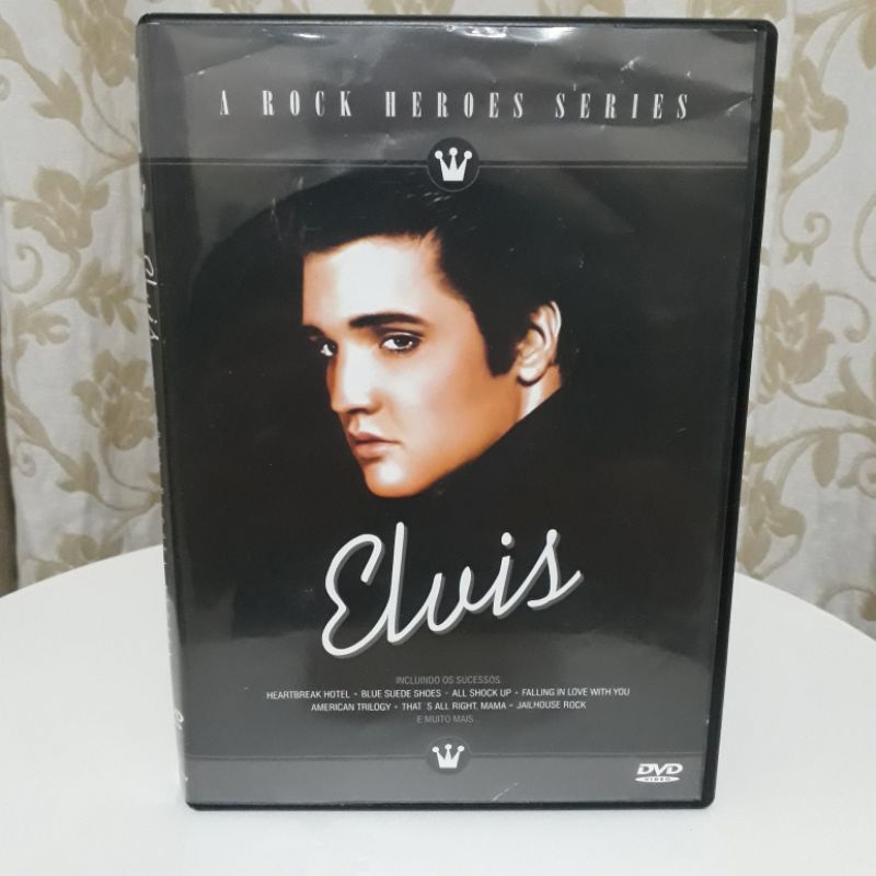 Dvd original - Elvis - A Rock Heroes Series - Documentário excelente em ótimo estado.