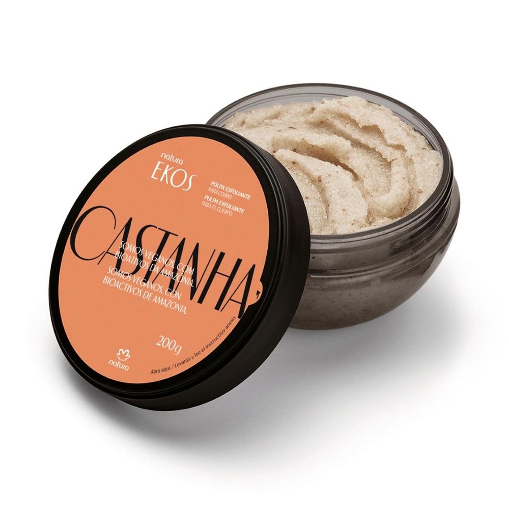 Polpa Esfoliante Hidratação e Renovação Castanha Natura Ekos - 200g