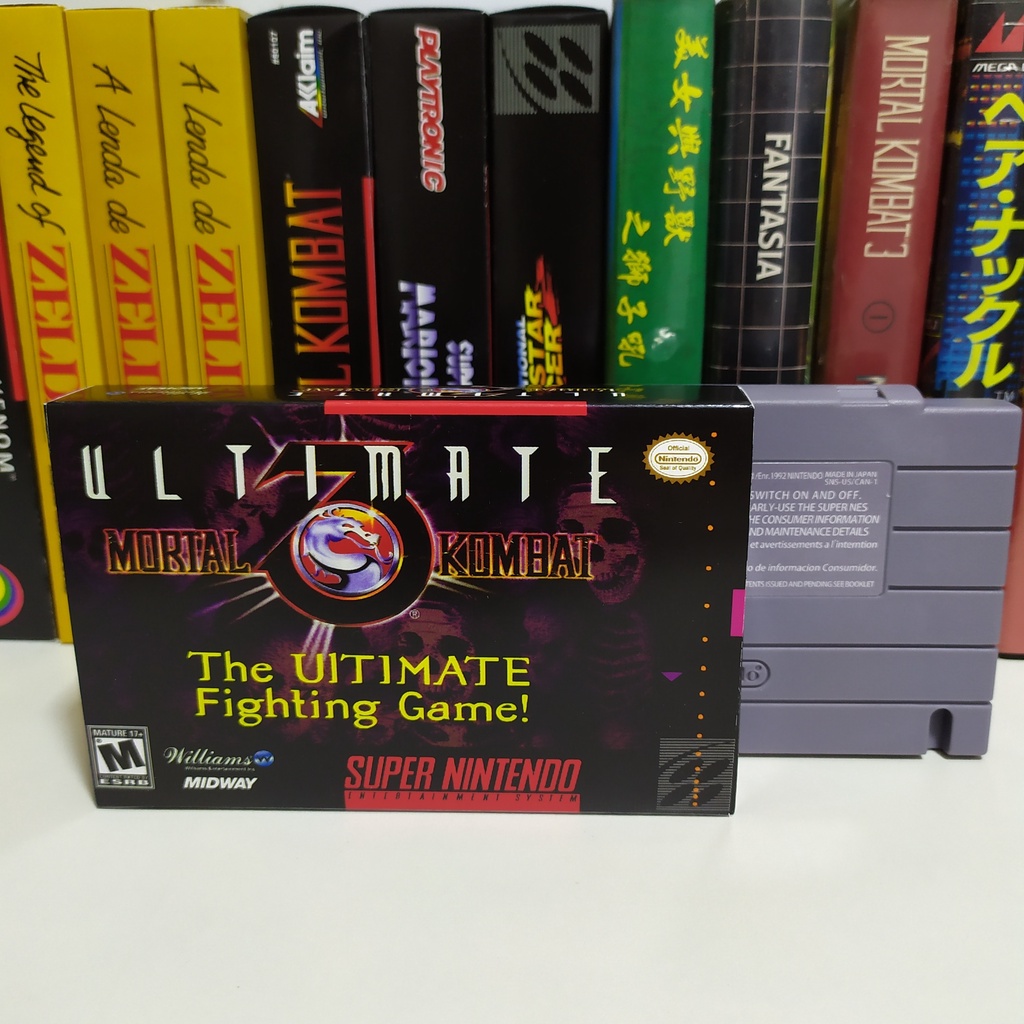 Ultimate Mortal Kombat 3 - Mini Box do Jogo (Super Nintendo)