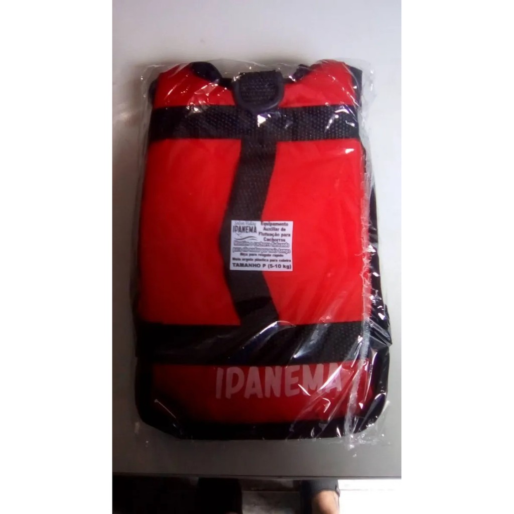 Colete Salva Vidas Para Cães Tamanho P Vermelho