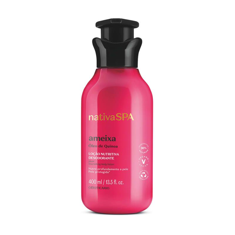 Nativa Spa ameixa O Boticário Creme Hidratante Corporal Regular ou Refil 400ml